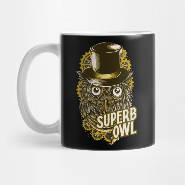 He's a Superb Owl by dflynndesigns